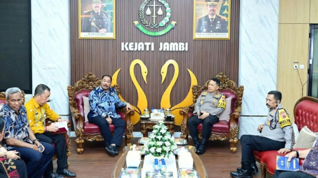 Kapolda Jambi Kunjungi Kejati, Perkuat Sinergitas Penegakan Hukum Antarinstansi